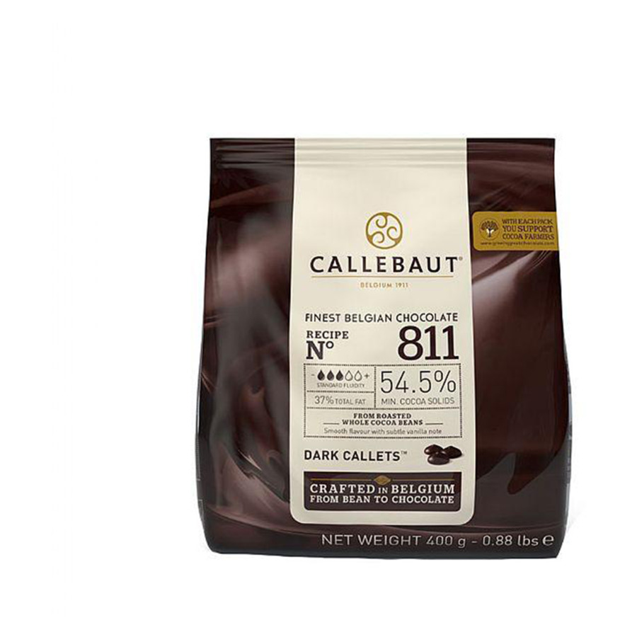 Тёмный шоколад 54% какао, галеты (0,4кг) шоколад белый callebaut 10 кг
