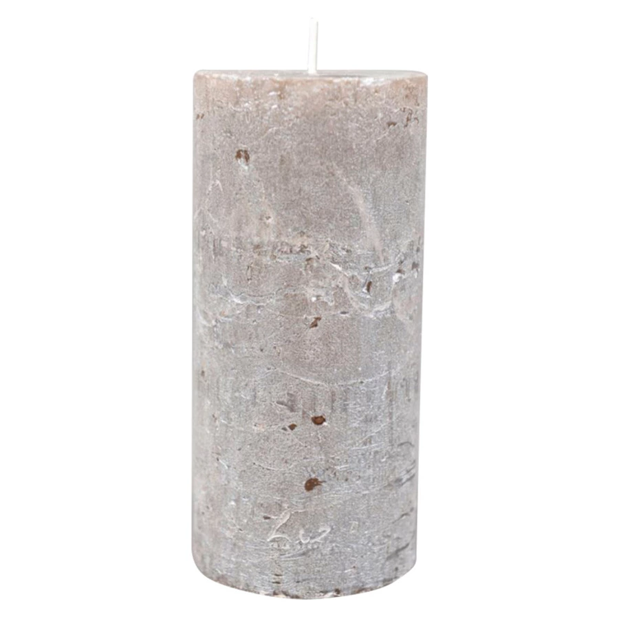 Свеча цилиндрическая Luz your senses Рустик 7хН15см, ночное серебро