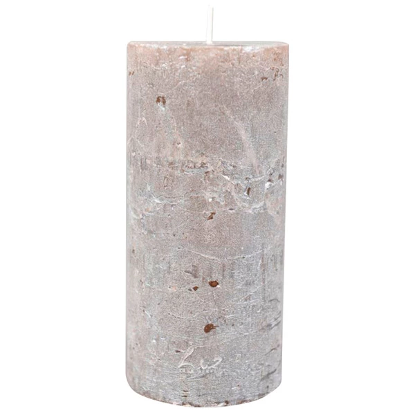 Свеча цилиндрическая Luz your senses Рустик 7хН15см, ночное серебро
