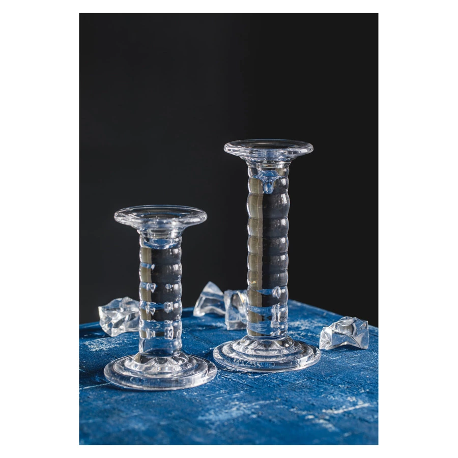 Подсвечник стеклянный Rasteli Лавина 19 см