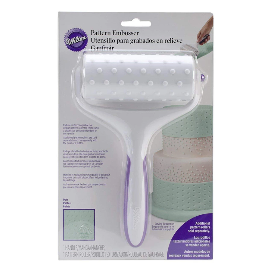 Валик для текстурного декора Wilton Точки 20,32см, пластик
