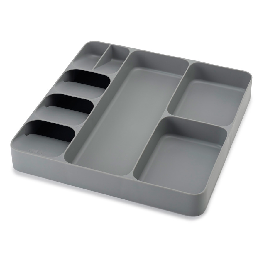 Органайзер для столовых приборов и кухонной утвари DrawerStore (серый) сушилка для столовых приборов teo 12 6x13 7x20 3 см пластик цвет серый