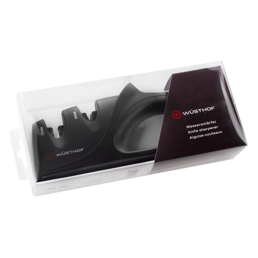 Точилка для ножей двухуровневая Wuesthof, 2 этапа заточки, абразив керамический