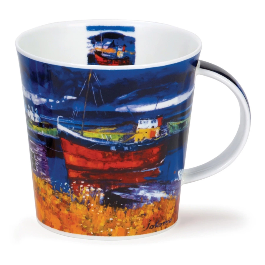 Кружка Dunoon Лодка Джоломо Кернгорм 480 мл, фарфор костяной