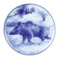 Тарелка декоративная ИФЗ Кабан по кличке Стайер Эллипс 19,5 см, фарфор твердый