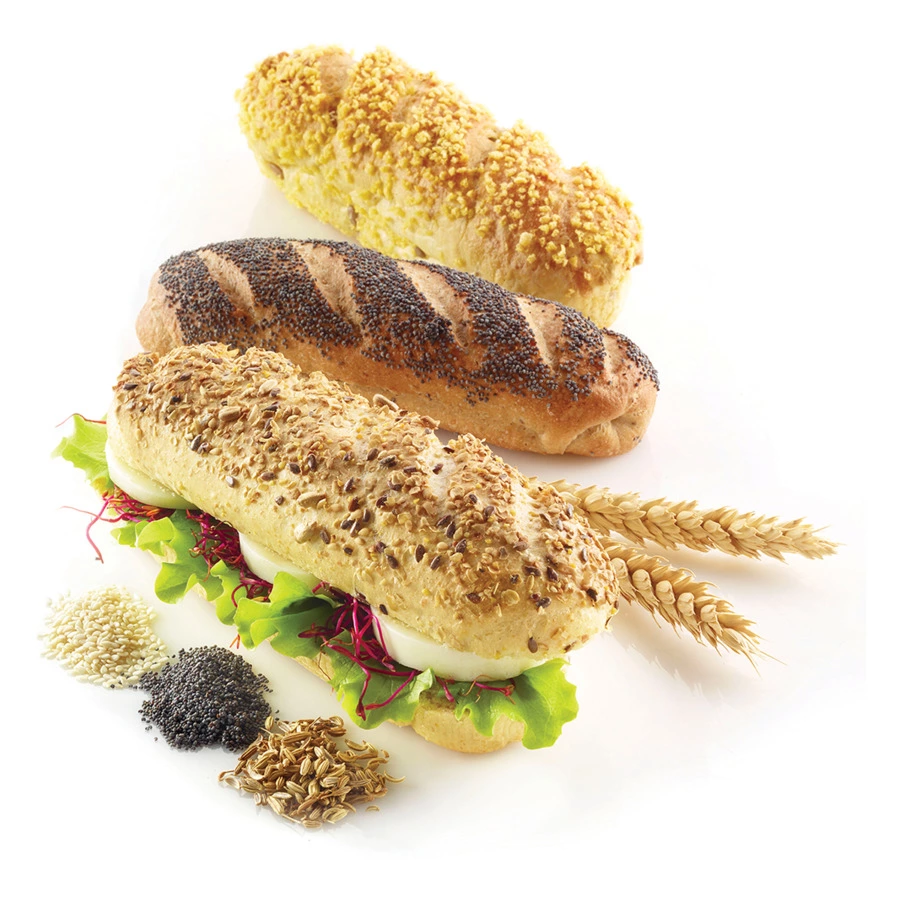 Форма для выпечки хлеба Silikomart Багет 17х5,5хН2см, силикон