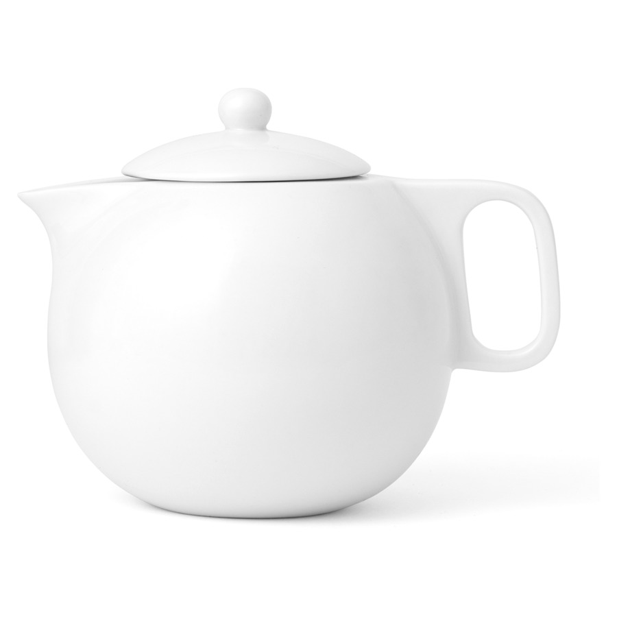 Чайник заварочный с ситечком Viva Scandinavia Jaimi 1 л, фарфор твердый, белый чайник заварочный с ситечком ogo enzo фарфор 1 2л h19 3см