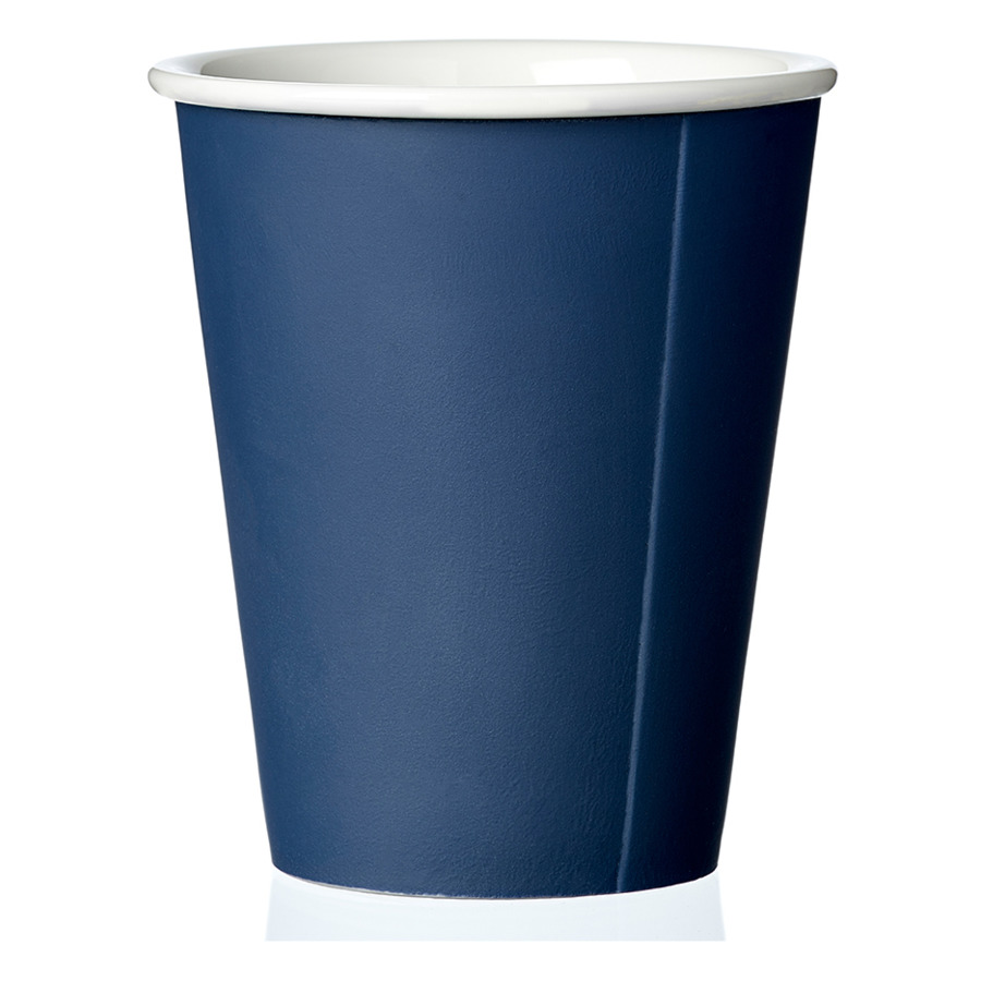 Стакан чайный Viva Scandinavia Laurа 200 мл, фарфор твердый, синий стакан одноразовый белый 200 мл