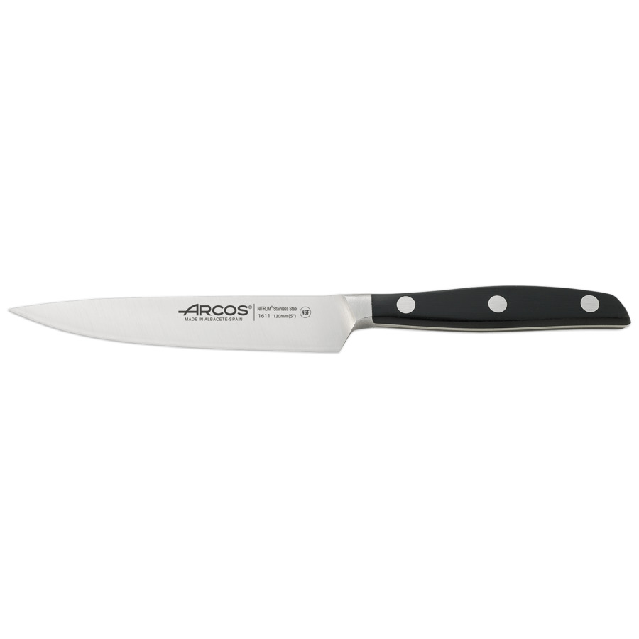 Нож кухонный для овощей и фруктов Arcos Manhattan 13см, кованая сталь нож arcos manhattan для нарезки