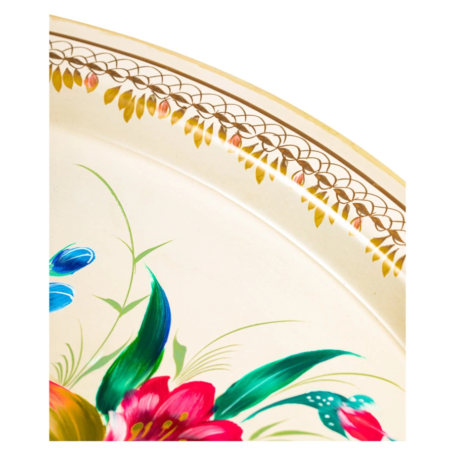 Поднос Жостовская фабрика декоративной росписи 50 см НХП Очарование