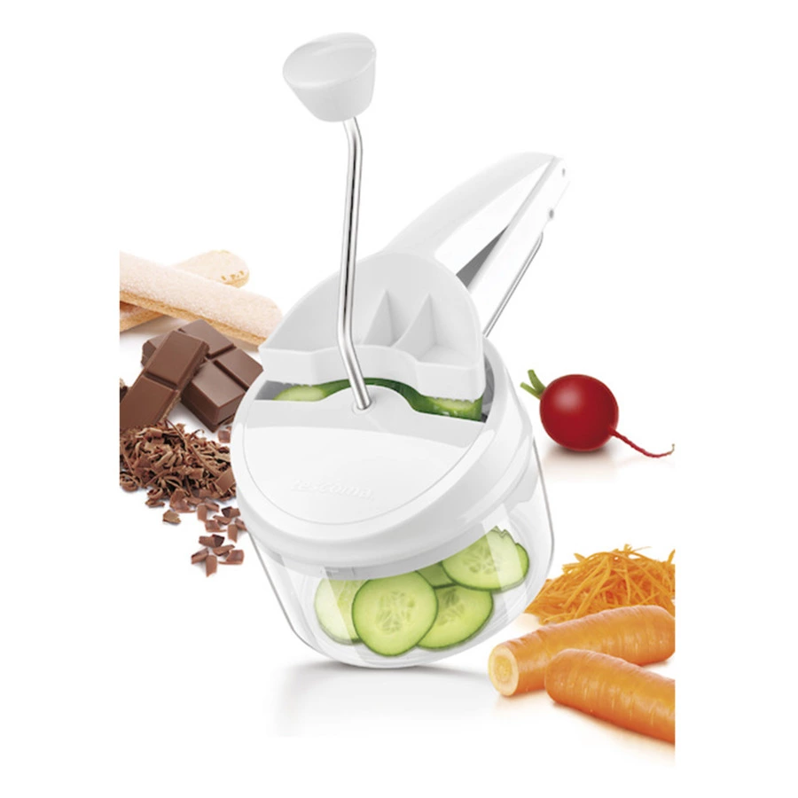 Вращающаяся терка Tescoma Handy, 3 диска 14,2 см, пластик