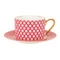 Чашка чайная с блюдцем ИФЗ Скарлетт 1 Идиллия 250 мл, фарфор костяной