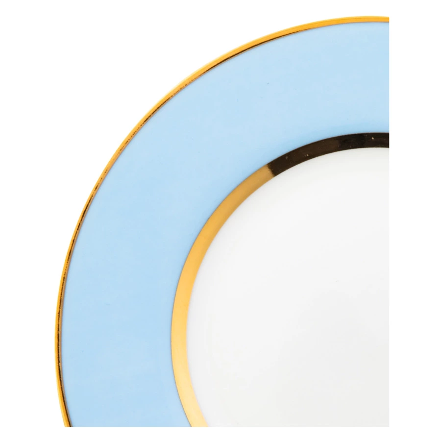 Чашка чайная с блюдцем ИФЗ Азур1 Идиллия 250 мл, фарфор костяной