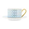 Чашка чайная с блюдцем ИФЗ Азур1 Идиллия 250 мл, фарфор костяной