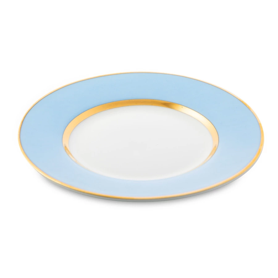 Чашка чайная с блюдцем ИФЗ Азур1 Идиллия 250 мл, фарфор костяной