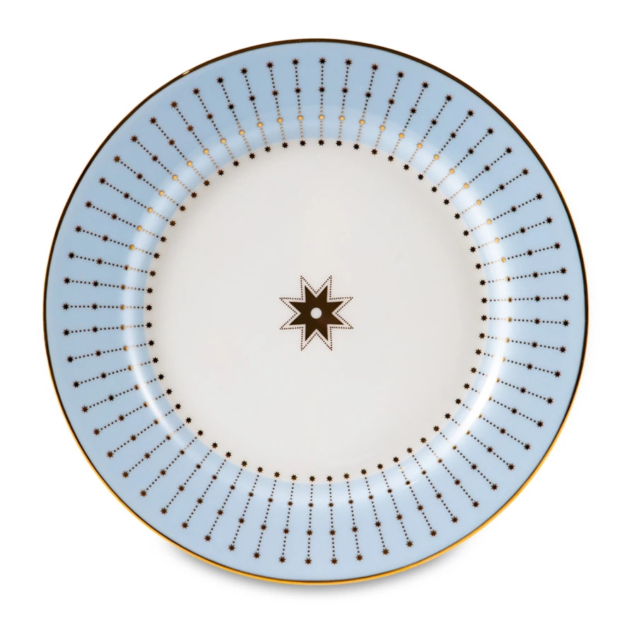 Тарелка закусочная ИФЗ Азур Стандартная2, 20 см, фарфор костяной