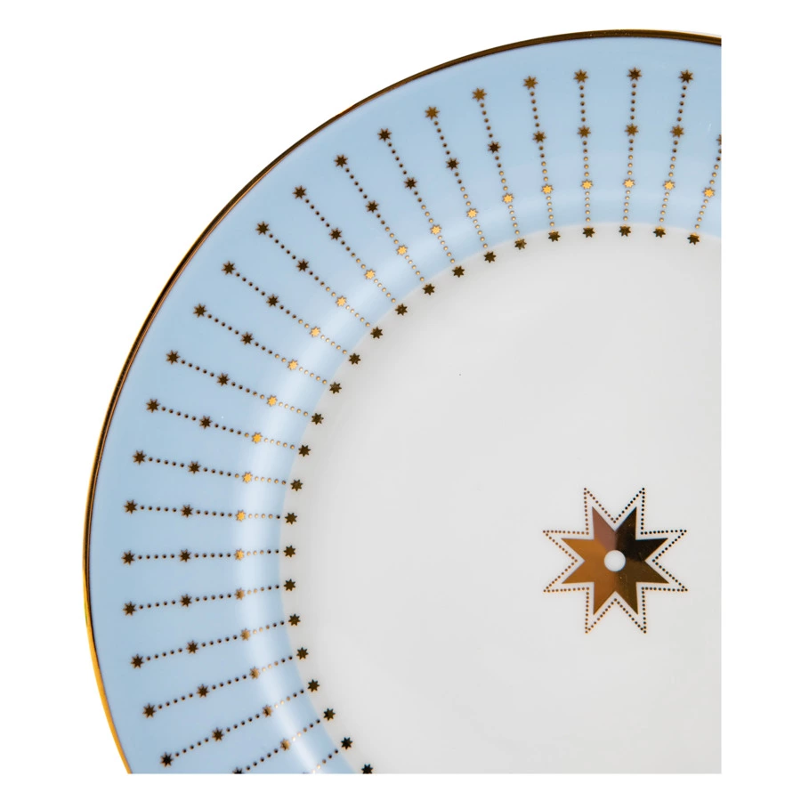 Тарелка закусочная ИФЗ Азур Стандартная2, 20 см, фарфор костяной