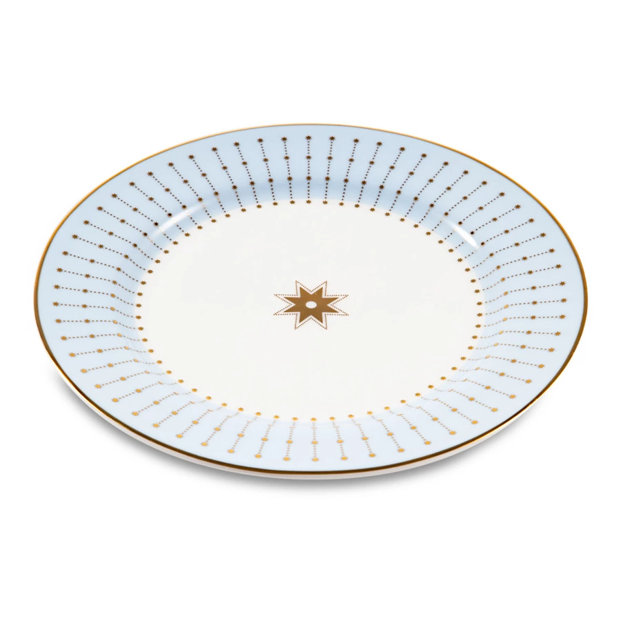 Тарелка закусочная ИФЗ Азур Стандартная2, 20 см, фарфор костяной