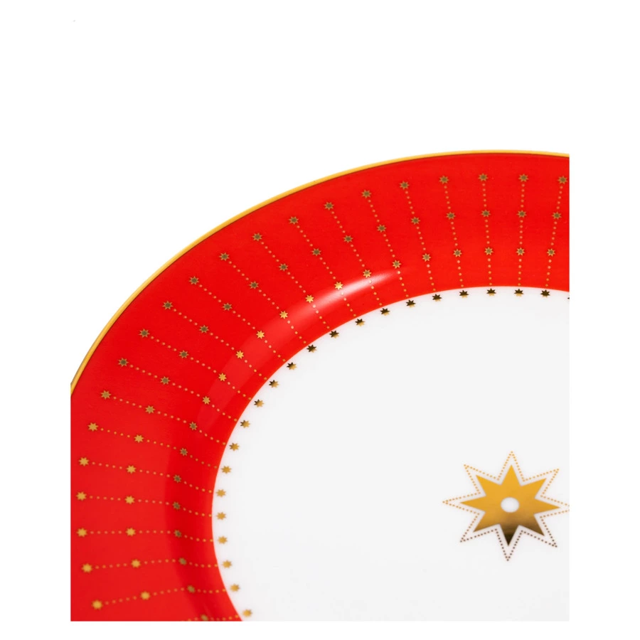 Тарелка закусочная ИФЗ Скарлетт Стандартная 2, 20 см, фарфор костяной