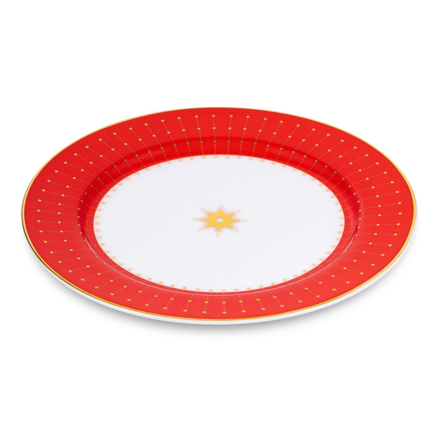 Тарелка закусочная ИФЗ Скарлетт Стандартная 2, 20 см, фарфор костяной