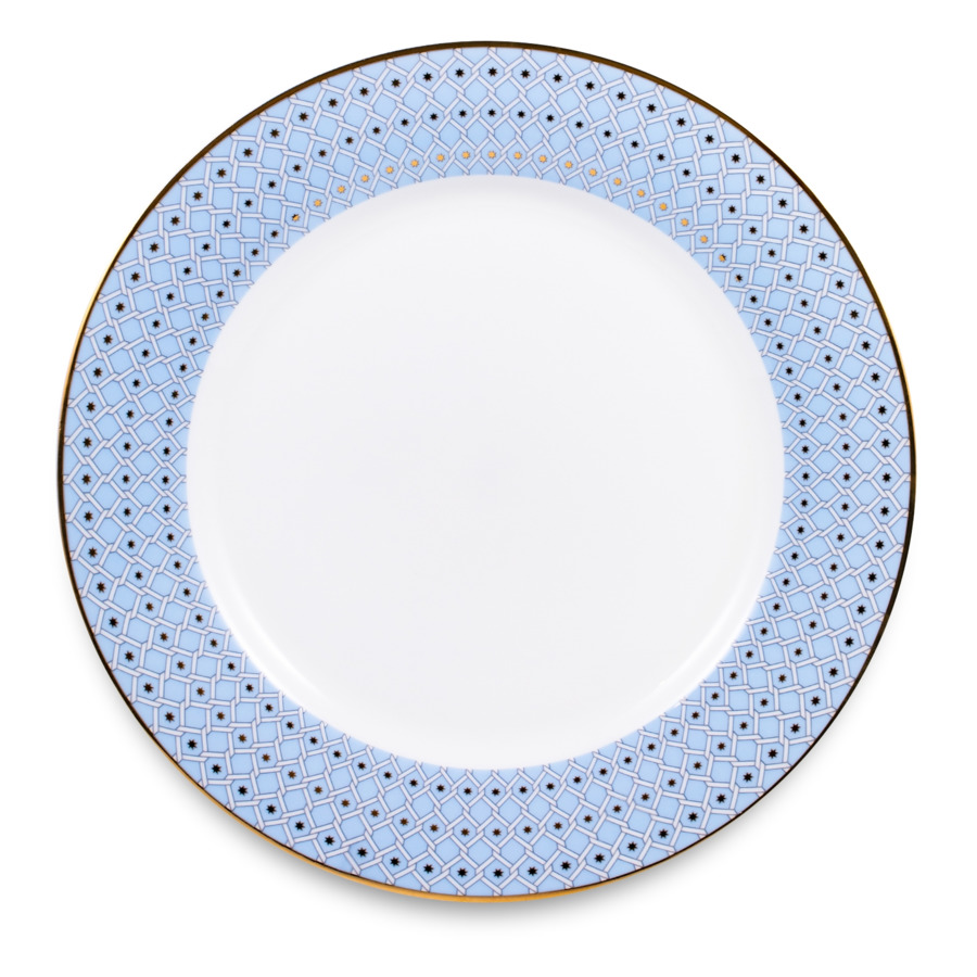 Тарелка обеденная ИФЗ Азур2.Стандартная2, 27 см, фарфор костяной, белый костяной тарелка закусочная ифз скарлет стандартная2 20 см фарфор костяной
