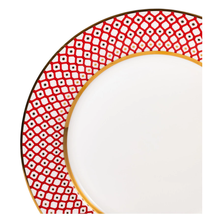 Тарелка обеденная ИФЗ Скарлетт 2 Стандартная 2, 27 см, фарфор костяной, белый костяной