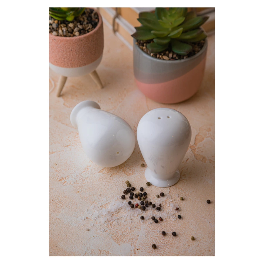 Набор солонка и перечница Mix&Match Комбо 9 см, костяной фарфор