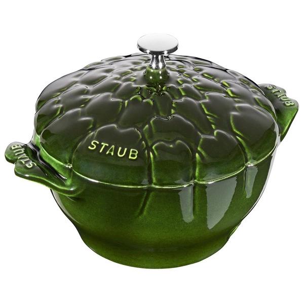 Кокот Staub La Cocotte Артишок 22 см, 3 л, чугун, зеленый