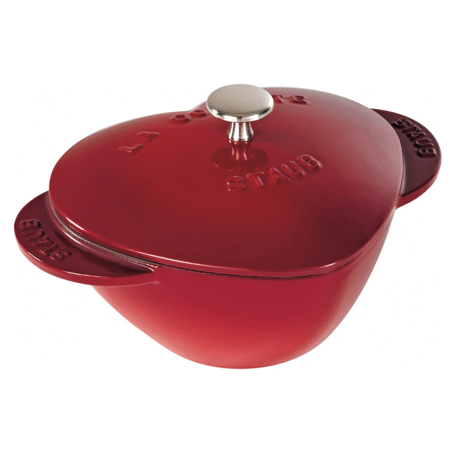 Кокот Staub La Cocotte Сердце 20см, 1,75л, чугун, вишневый