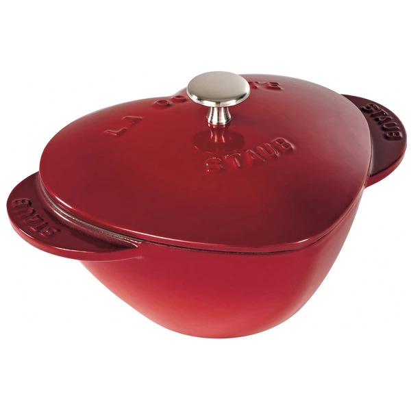 Кокот Staub La Cocotte Сердце 20см, 1,75л, чугун, вишневый