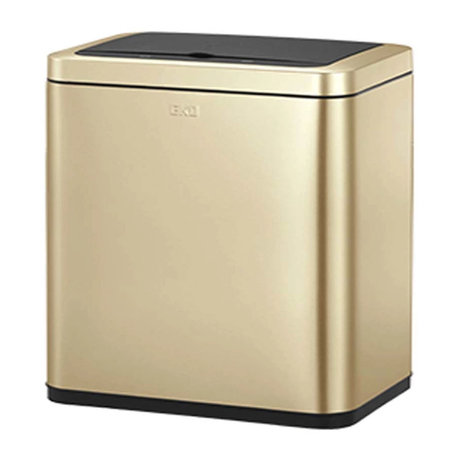 Ведро для мусора сенсорное EKO Bravia 20 л, сталь нержавеющая, золотая шампань