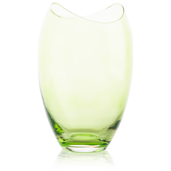 Ваза для цветов Bohemia Crystal Гондола 25,5 см, стекло, зеленая