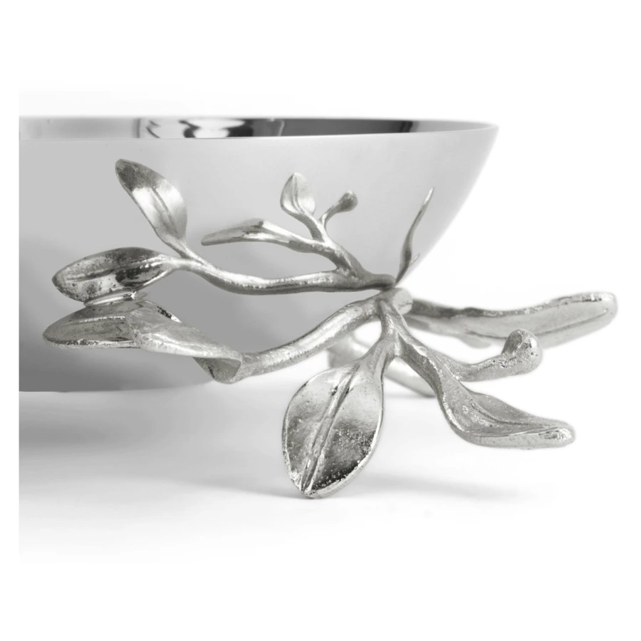 Чаша для орешков Michael Aram Лавровый лист 12 см, сталь нержавеющая