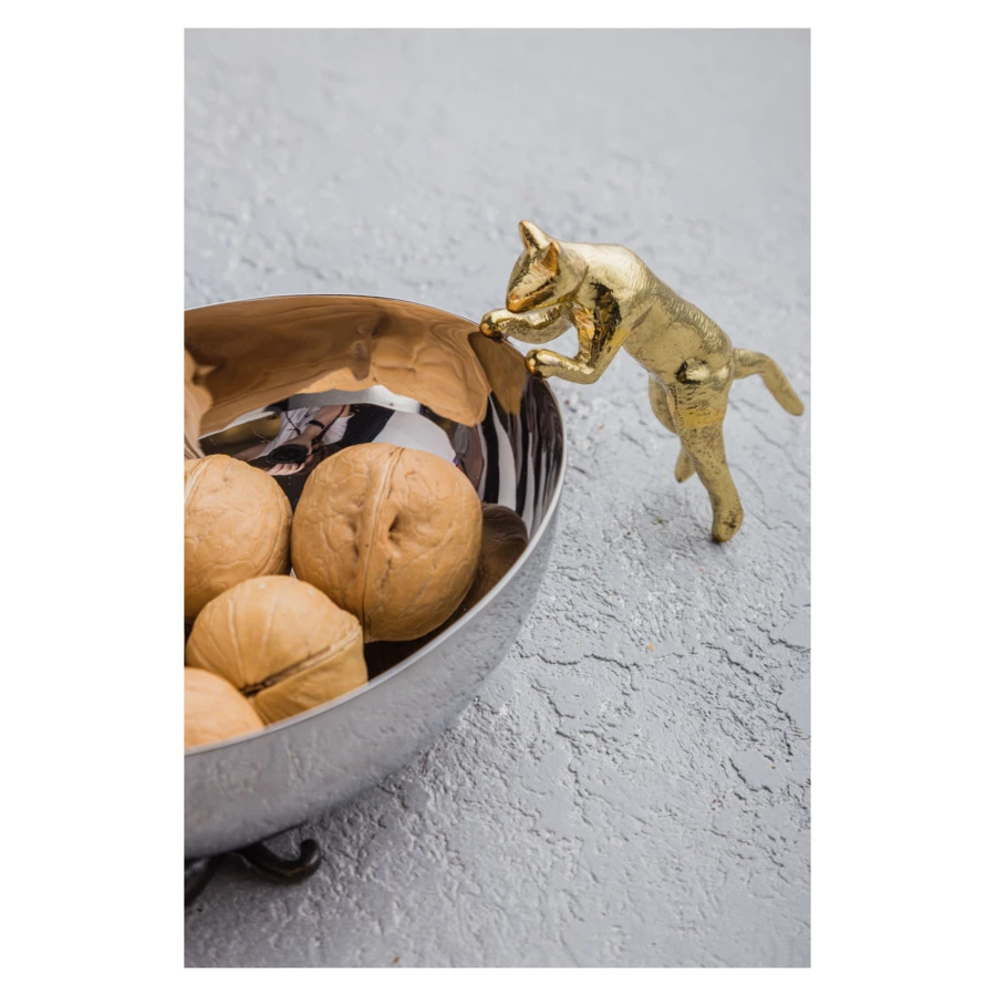 Чаша Michael Aram Кот и мыши 19 см, сталь нержавеющая