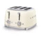 Тостер на 4 ломтика SMEG TSF03CREU, 2100 Вт, кремовый