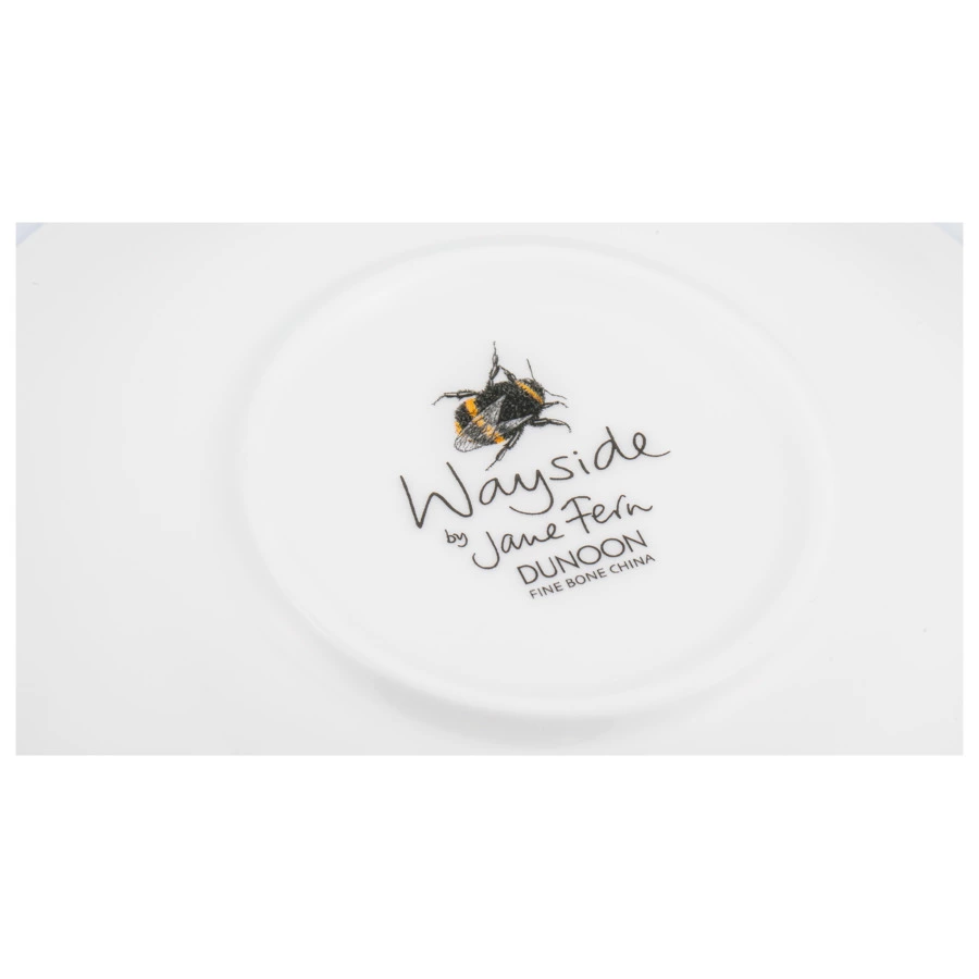 Чашка чайная с блюдцем Dunoon Полевые цветы 250 мл, фарфор костяной