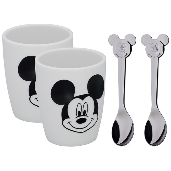 Набор детской посуды WMF Mickey Mouse (2 чашки, 2 ложки), размер S, п/у