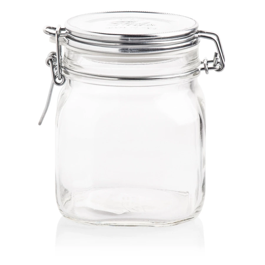 Банка с защелкивающейся крышкой Bormioli Rocco Fido 750 мл, металлик