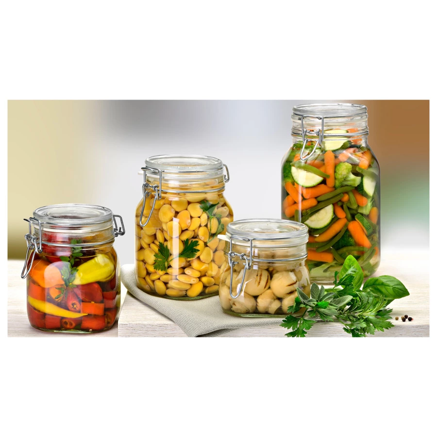 Банка с защелкивающейся крышкой Bormioli Rocco Fido 750 мл, стекло