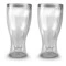 Набор термобокалов для пива Prodyne Шиворот-навыворот 350 мл, h 18 см, 2 шт, акрил