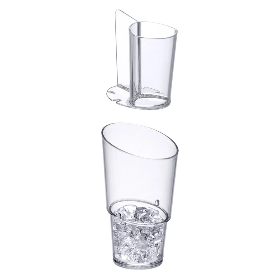 Набор для закусок Prodyne  "Стакан" с емкостью для льда, 9,5х17см, 4 шт, акрил
