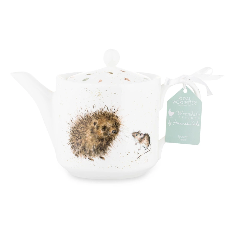 Чайник Royal Worcester Забавная фауна Ёжик и мышки 600 мл, фарфор костяной