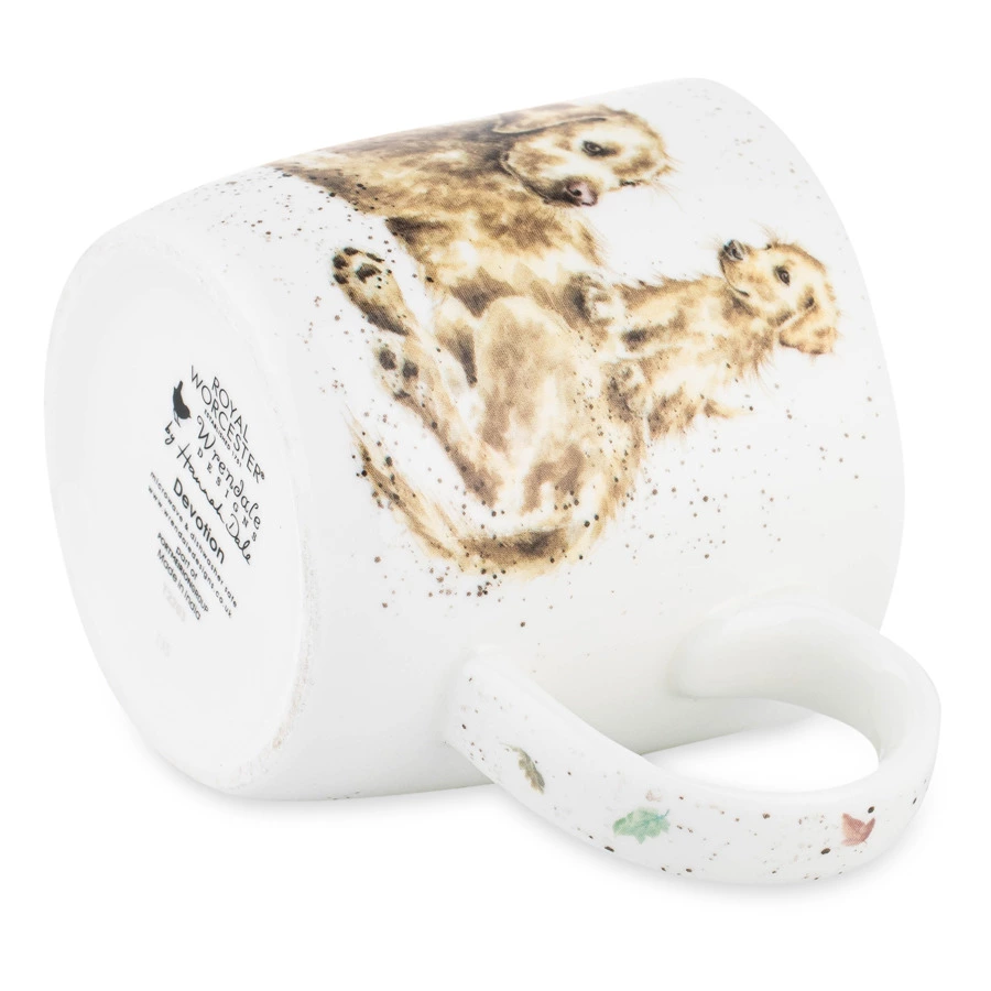 Кружка Royal Worcester Забавная фауна Преданный лабрадор 310 мл, фарфор костяной