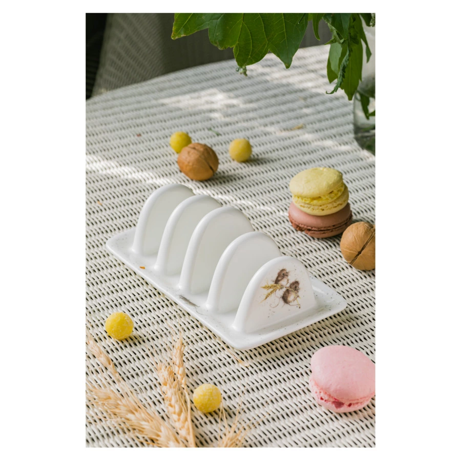 Подставка для тостов Royal Worcester Забавная фауна Мыши 19 см, фарфор костяной