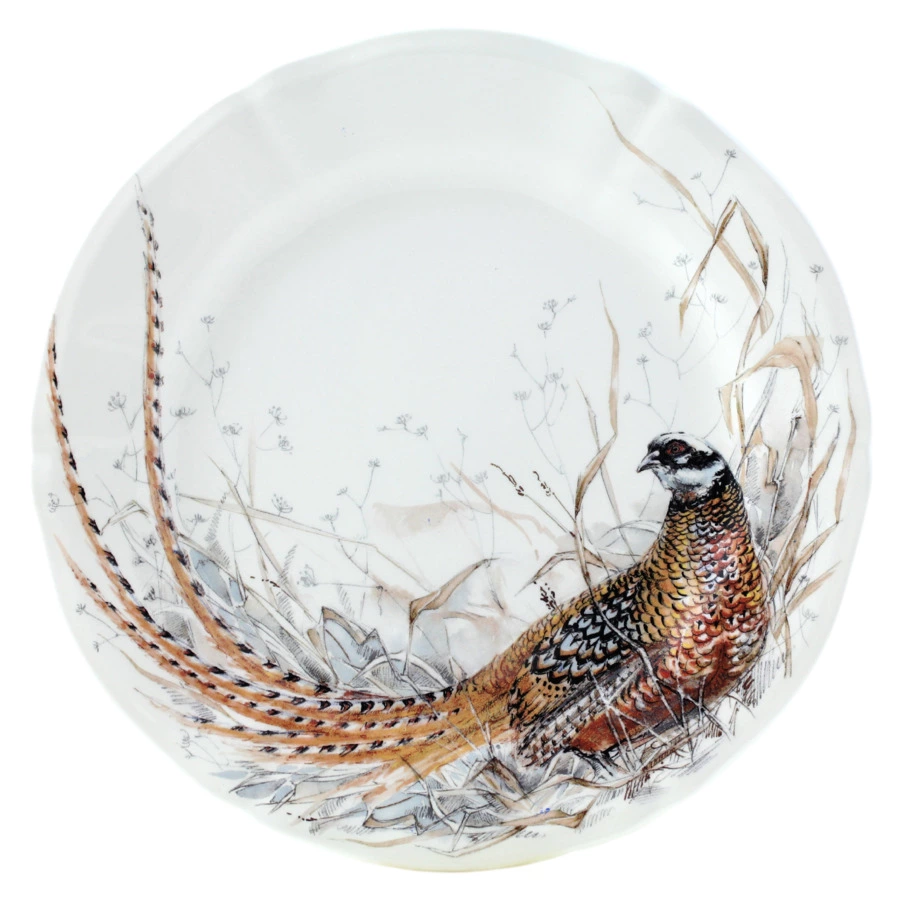 Тарелка закусочная Gien Солонь Фазан 23 см, фаянс