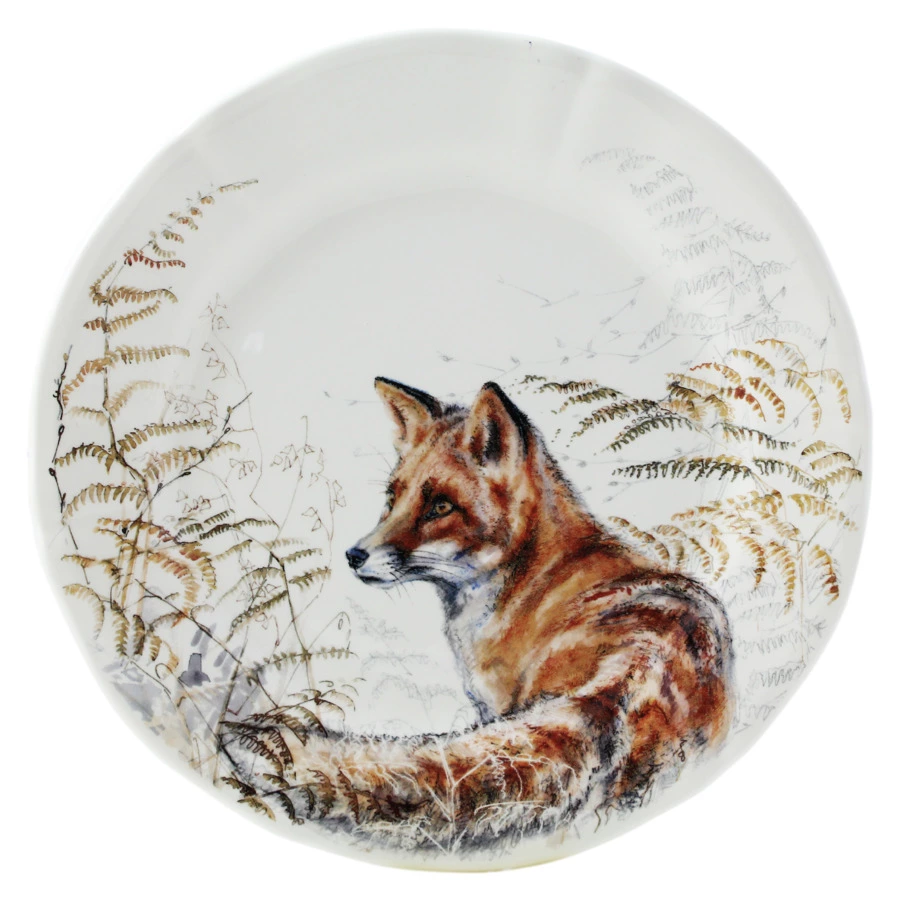 Тарелка закусочная Gien Солонь Лиса 23 см, фаянс