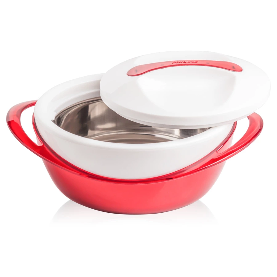 Набор термокастрюль Pinnacle, 3 шт, 400 мл, 600 мл, 1,2 л, красный металлик