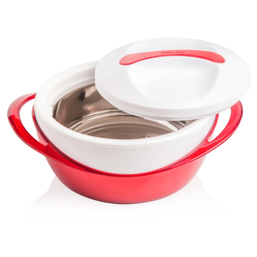 Набор термокастрюль Pinnacle, 3 шт, 400 мл, 600 мл, 1,2 л, красный металлик