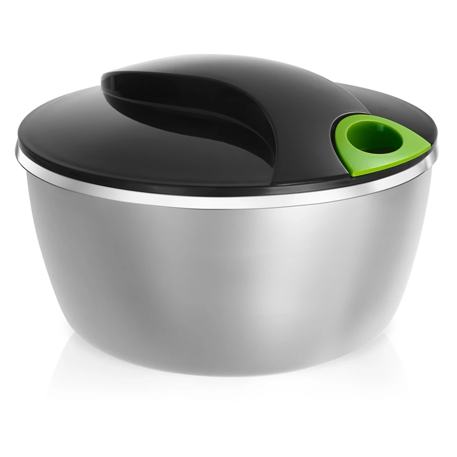 Сушка для зелени вращающаяся MoHa Торнадо 24 см (с черной крышкой)