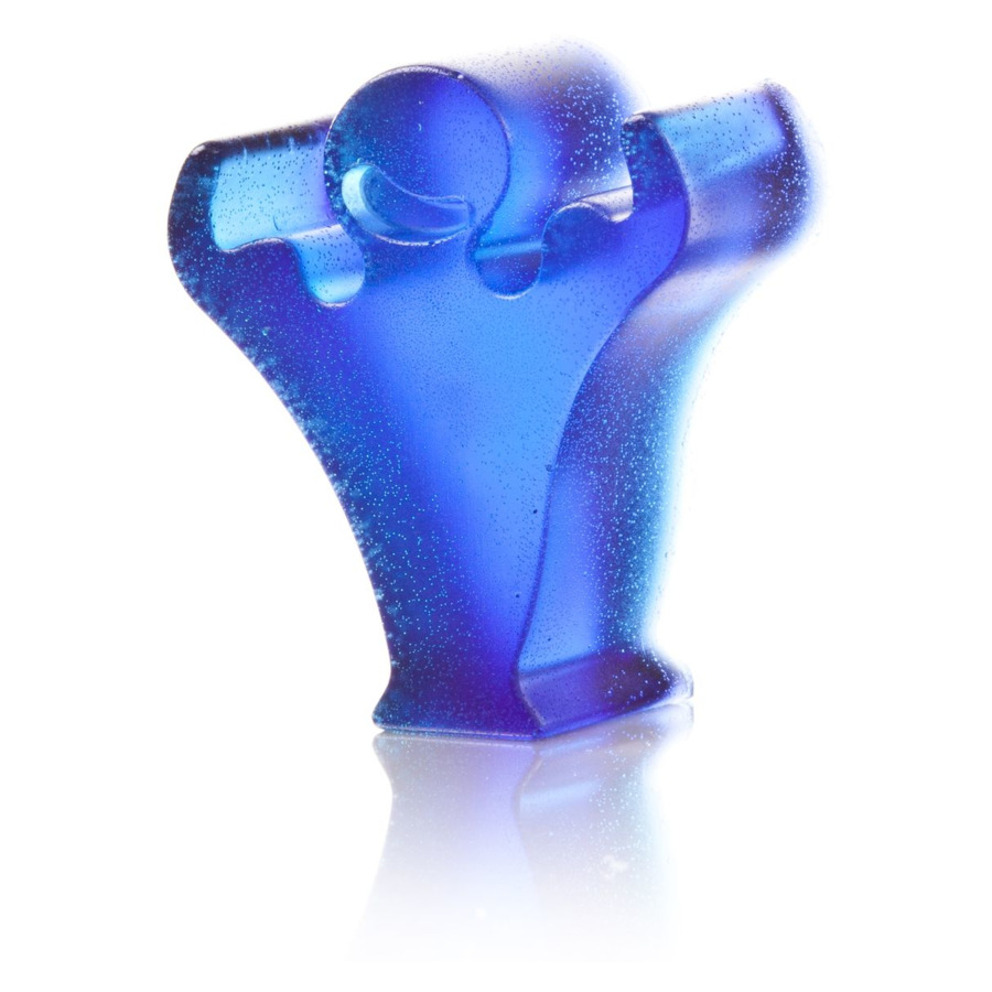 Форма для льда Vacu Vin "Веселые человечки", силикон, голубая